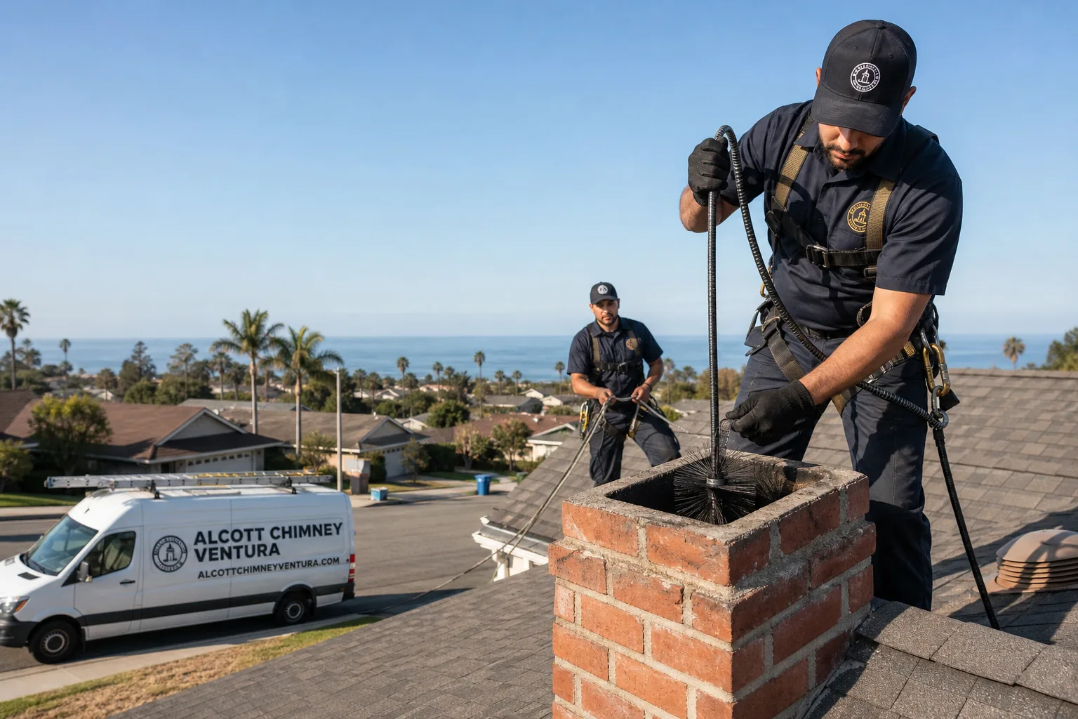 Alcott Chimney Ventura chimney cleaning team